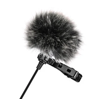 1PC Universal bonito Microfone à prova de vento camisola tampa lavalier cabelo de capa de Microfone Acessórios