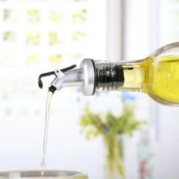 Azeite Pulverizador Vinagre Garrafas Podem ABS Bloqueio de Plug Vedação à prova de Vazamento de Plástico de qualidade Alimentar Bocal de Pulverizador da garrafeira