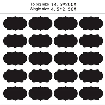 Impermeável Quadro-Negro Tempero Da Cozinha Etiqueta Adesivos De Casa Garrafas De Marcas Blackboard Etiquetas Autocolantes Com Caneta De Tinta