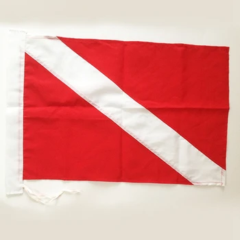 Bandeira de mergulho para Mergulho ou a caça Submarina Usar com Bóia, Bóia, Barco, Pólo Diver Down 35X50cm