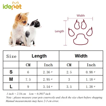 4pcs de Estimação meias para cães macio gato junta meias para os pequenos cães de grande porte respirável botas de produtos para animais de estimação 35