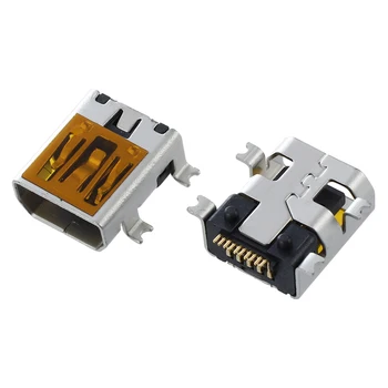10 Pcs Female Mini USB Type B 10 Pin SMT SMD Mount Jack Connector Port