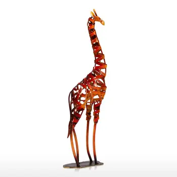 Girafa Escultura de Metal de Ferro trançado de Artesanato decoração Artigos de decoração Artigos de Arte, Decoração