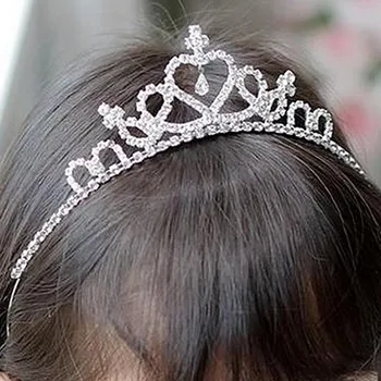 Princesa faixa de Cabelo de Meninas Strass Coroa de Princesa Cabeça Tiara de Cabelo Varas Princesa Hairband Acessórios de Cabelo da parte Hairband