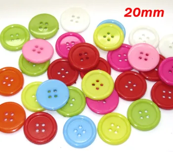 100Pcs Misto Rodada de Resina de Costura Botões Para Roupas de Crianças Scrapbooking Decorativos Botones de Artesanato DIY Acessórios
