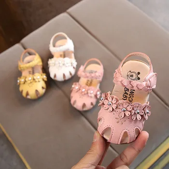 Lindo Floral Bebê Recém-Nascido Criança Menina Berço De Calçados De Bebê Menina Sapatos De Sola Macia Estilo Princesa Infantil Prewalker Sapatos De Bebê Para Festa