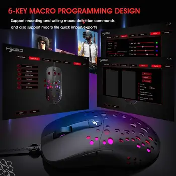 2021 mais Recentes Jogos E Esporte-Mouse 6D 8000DPI Ajustável com Fio Mouse Programação de Macro de Mouse Gamer Óptica DIODO emissor de Ratos de Computador