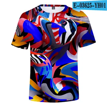 Adolescentes Tie Dye Flashbacks T-Shirt Trippy 3D Tops Meninos Legal Cor Tie-dye Tees Verão Respirável Homens Tshirt Mulheres Casual Camisa 4XL