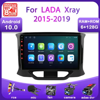 Srnubi Android de 10 carros de Rádio para LADA Raio-X Raio De - 2019 Multimídia Vídeo Player 2 Din de Navegação GPS WiFi RDS DVD Unidade de Cabeça