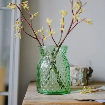 Vaso de vidro transparente de decoração de casa de flores secas terrário vasos para flores, decoração a decoração do jardim