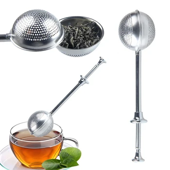 Malha Coador de Chá de Aço Inoxidável Infusor de Chá Reutilizáveis de Chá Metal Saco de Filtro de Folhas Soltas de Chá Verde Filtro para a Caneca de Chá Teaware