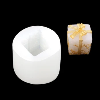 3D Natal Molde de Silicone Vela Sabão Bolo de Moldes de Presente de Natal a Vela do Molde de Vela do Molde de Gesso Para DIY fabricação de Sabão