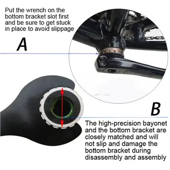 Bicicleta Pedaleira Chave de Reparação de Bicicletas Ferramentas Pedaleira Chave de Moto BB Suporte Inferior Chave para Shimano/Prowheel/SRAM/GXP/FSA