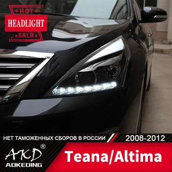 Lâmpada de cabeça Para o Carro Nissan Teana 2008-2012 Altima Faróis de Nevoeiro Luzes de Dia, com Luz DRL H7 LED Bi Xenon Lâmpada de Acessórios de Carro