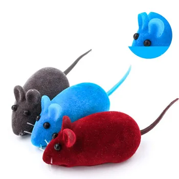 1PC Gato Rato de Brinquedo de Estimação Rato de Brinquedo do Gato E do Treinamento do Cão de Brinquedo Engraçado Realista Som de Pelúcia de Borracha de Vinil Mouse Casa Dom Multicolor