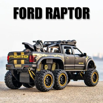 1/28 Ford F150 Raptor Modificado De Retirada Do Veículo Liga De Modelo De Carro Diecasts & Brinquedo Veículo Off-Road Brinquedo De Simulação De Modelo De Automóvel, Dom Crianças
