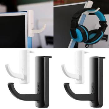 2 Cor Headset Stand Wall Headphone Holder Desktop Stand Table-Cell Phone holder Monitor Desk Earphone Mounted Hook Accessories