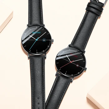 BELUSHI Mens Relógios de Moda Ultra-fina Malha de Aço Quartzo Relógio Homens Calendário Impermeável Analógico Relógio de Pulso de Luxo Masculino Relógio