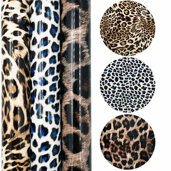 Padrão de leopardo TPU de Transferência de Calor de Vinil de Ferro sobre HTV da Imprensa do Calor Cricut Filme Para T-Shirt de Tecidos para Vestuário Saco de Sapato Adesivo de DIY