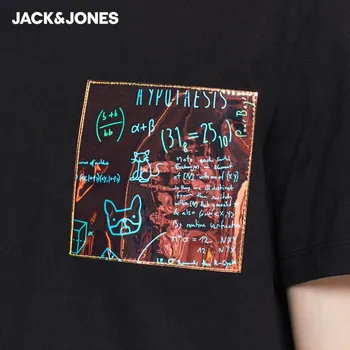 JackJones de Chegada dos Homens, Algodão, Laser Letra Impressa manga Curta T-shirt|22037