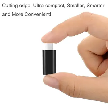 Universal USB 3.1-Tipo C Conector Micro USB Macho para Fêmea do Conversor Mini Portátil USB-C do Adaptador de Dados do Tipo C Dispositivo