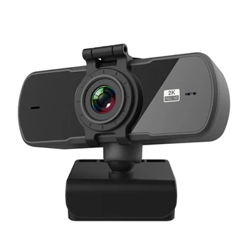 Webcam 2K Full HD 1440P Câmara Web Com Microfone USB Web Cam Para Mac do Computador do PC Portátil da área de Trabalho Webcamera
