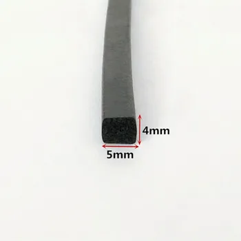 EPDM de Espuma de Borracha de Esponja Barra de Vedação da Faixa de 1,5 mm, 2 mm 2,5 mm 3 mm 4 mm 4,5 mm 5 mm 6 mm 6,5 mm parafusos 7 8 9 10 12 13 14 15 16 17 mm de Espessura de 2m Preto