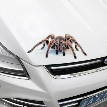 De novo Três-dimensional Adesivo de Carro Aranha Gecko Animal Simulação Carro Cauda Adesivo Realista Modificação Criativa Decoração