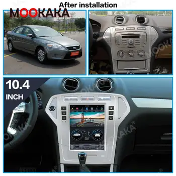 4+64G Tesla Tela Para a Ford 2007 2008 2009 2010 Mondeo MK4 Android 9 Unidade Multimídia para Carro Jogador de Áudio em seu GPS Rádio Gravador Estéreo