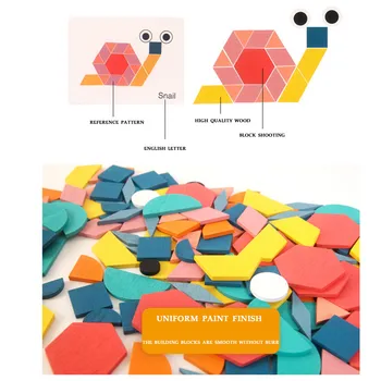 Forma geométrica de quebra-Cabeças Brinquedo Novo de Madeira Crianças 3D Quebra-cabeça Inteligente Conselho Bebê Montessori de ensino Aprendizagem de Brinquedos para Crianças