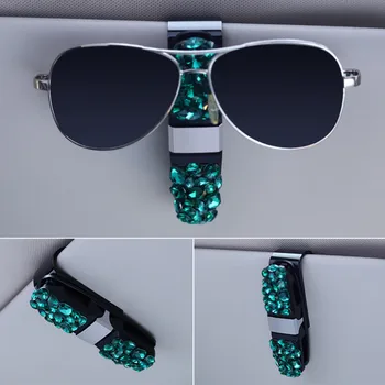 Carro óculos clipe função multi-carro caixa de óculos de sol óculos de suporte criativo viseira de sol do carro de armazenamento do cartão clip