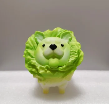 10cm Vegetal Cão Vegetal Assistente de Cão Estatueta de Repolho Chinês de Fadas Figura de Ação Brinquedos Colecionáveis Modelo de Boneca Para Crianças