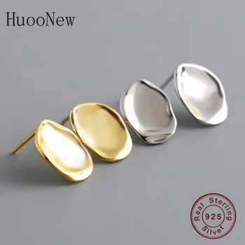 925 Silver Irregular de Ouro Shell de Forma Desigual Brinco da Aro Pendientes Oorbellen Brinco Boucle D'oreille Mulheres 2020