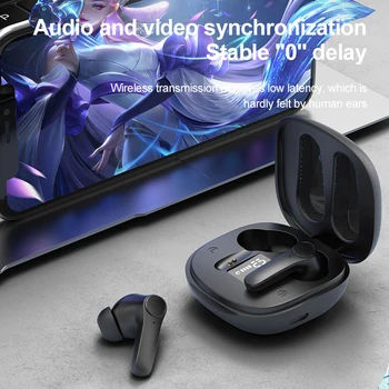 ANC Cancelamento Ativo de Ruído Fones de ouvido Bluetooth sem Fio Sport Impermeável Fone de ouvido Subwoofer In-Ear Fone de ouvido Smart Touch Earbulb