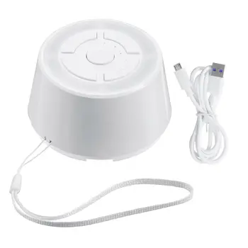 O ruído branco da máquina bebê dormir máquina com luz noturna Cronômetro do carregador do USB do home office de viagem portátil de suspensão medidor de terapia