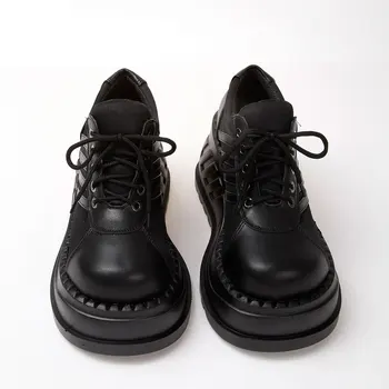 Ankle Boots Para As Mulheres Punk Sapatos Mulheres Clássicos Gótico Moda Botas Pretas Grossas Botas De Cunha Sapatos De Plataforma Botas Para Mulher