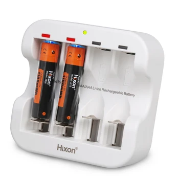 Hixon--1100mAh de 1,5 V Bateria Recarregável de Lítio de 4Slot Carga ,Suporte Atacado, Lanterna, Ventilador E Máquina de Jogo Estão Disponíveis