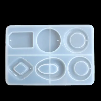 Pingente forma do molde de silicone DIY jóias brincos pingente de resina epóxi jóias molde