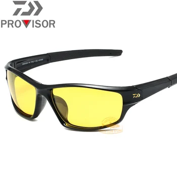 DAIWA Novo Óculos de sol de Esportes Colorido Polarizada Pesca Óculos de Condução de Tinta de Visão Noturna UV Óculos de Proteção