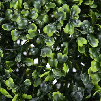 2 PCS 35cm de Plástico Topiary Folha de Árvore Efeito Bola de Suspensão Casa Jardim Decoração Artificial de Suspensão Topiary Buxus Bolas