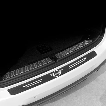 Tronco de carro de fibra de carbono, proteção do adesivo de carro pára-choque traseiro de proteção do adesivo Para o Mini Cooper Countryman F54 R54 R55 R56 R60 R61