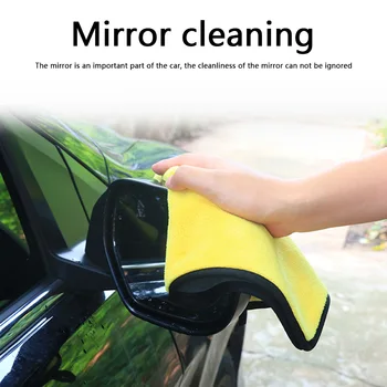 Lavagem de carro Toalha do Microfiber Engrossado Absorvente de Limpeza de Secagem Trapos para a Home do Auto Cuidado Pano de Limpeza Nunca Scrat Carro Limpo Supplie
