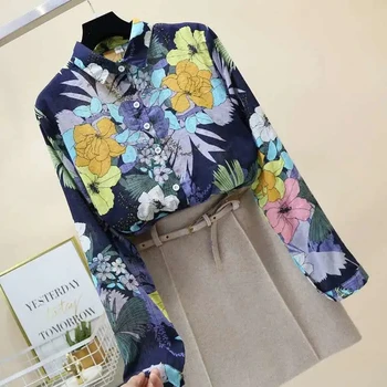 Ins moda sem mangas impresso camisa feminina plus size 2021 verão nova-coreano moda solto e casual retrô ocidental blusa floral
