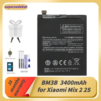 Supersedebat BM3B Baterias Recarregáveis para Mi Mistura 2s Bateria Bateria para Xiaomi Misturar 2 2S Mix2S Baterias de Smartphones de Rastreamento