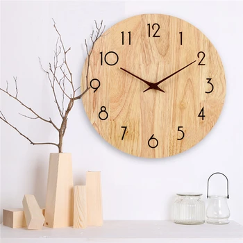 DIY Criativo relógio de parede em Madeira de mãos com o SOL a Passo o movimento do Relógio em madeira de Nogueira agulha do Relógio de Quartzo de substituir parte Acessórios