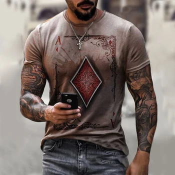 2021 Nova de Poker Legal t-shirts da Moda Street Wear Casual T-Shirt Para Homens, de secagem Rápida e Tops