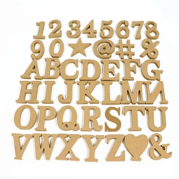 Colocação de DIY de Madeira Letra do Alfabeto Personalizado Ornamento Nome de Design de Casamento, Festa de Aniversário, Decoração de Artesanato Prop