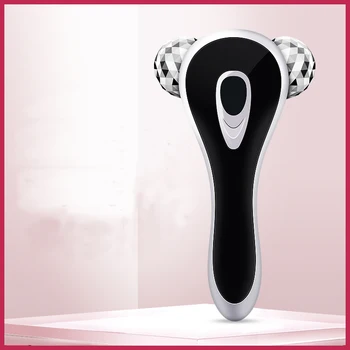 3D Rosto Massager Rolo V Elevador de Cara Massagem Microcurrents Levantamento Facial de Rotação da Remoção do Enrugamento Apertar a Pele Ferramentas de Beleza