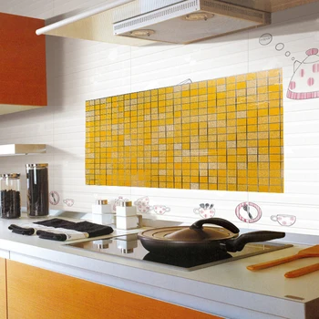 70 x 45 cm Mosaicos Estilo de Prova de Óleo de Cozinha Gaveta Adesivo Removível de Decoração de Folha de Cozinha, Fogão Auto Adesivo Adesivo de Parede