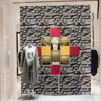 3D Vintage Imitação de Pedra de Pedra papel de Parede de PVC Auto-adesivo papel de Parede Decoração Sala de estar, Restaurante do Hotel, a Decoração Mural
